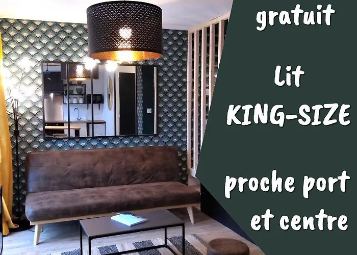 Superbe Studio Entre Le Port Et Le Centre Ville - Lit King-Size, Wifi & Netflix Gratuit